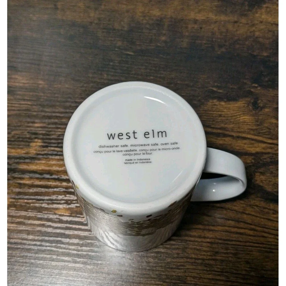 West Elm Owl Coffee Mug Mama Owl and Owlets Tea Cup 12oz